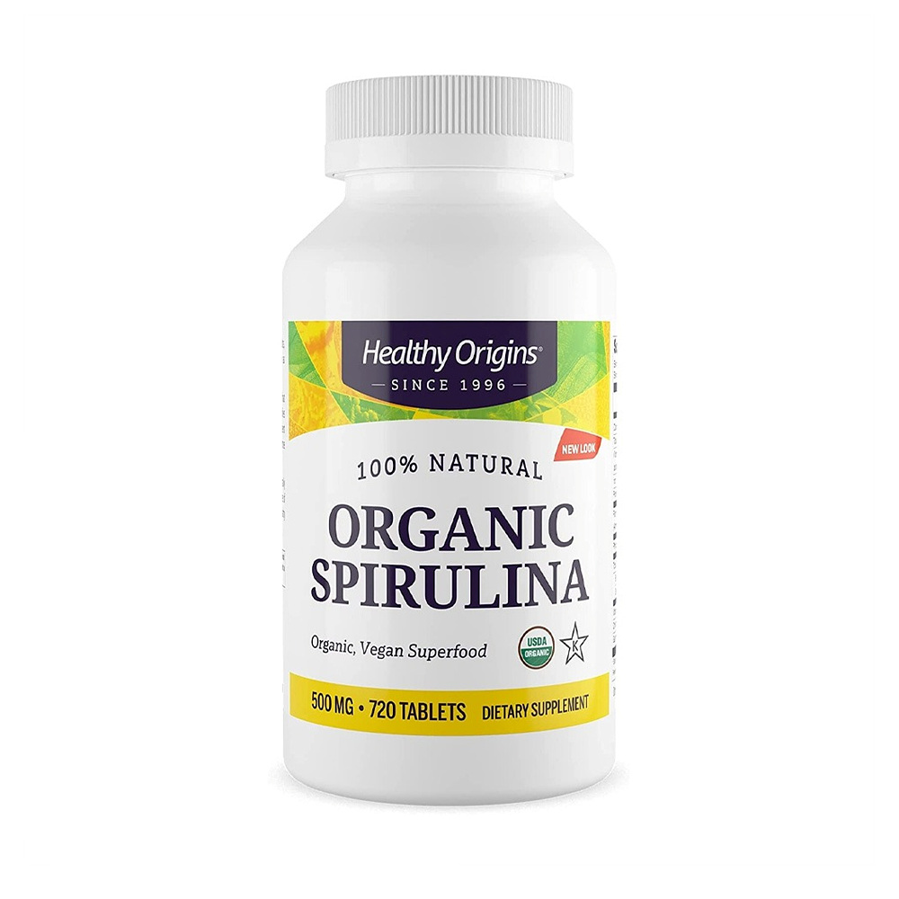 헬시오리진스 100% <b>내추럴</b> 오가닉 <b>스피루리나 500mg</b> x 720정, 1개