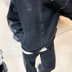 아디다스 오리지널 아디컬러 파이어버드 데님 트랙 탑 져지 집업 자켓 JC6717