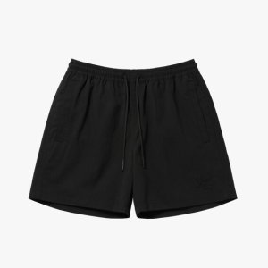 골스튜디오 클래식 스트레치 치노 반바지 블랙