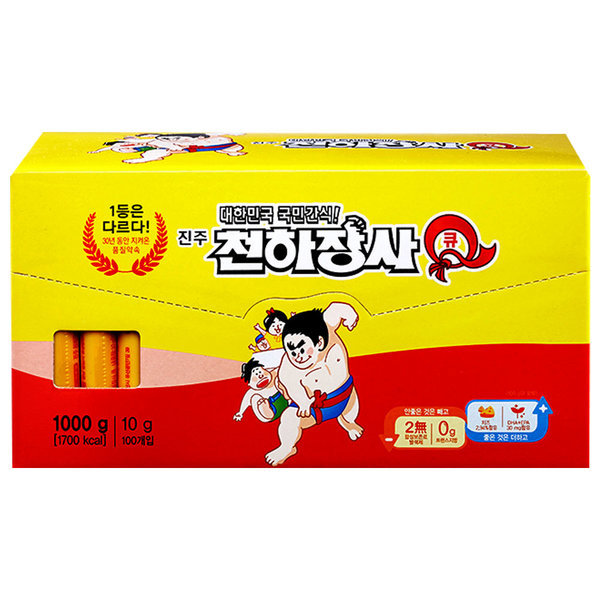 Cheonhajangsa Jinju Ham Cheonhajangsa Q 1000g x 1pc / Snack Sausage
