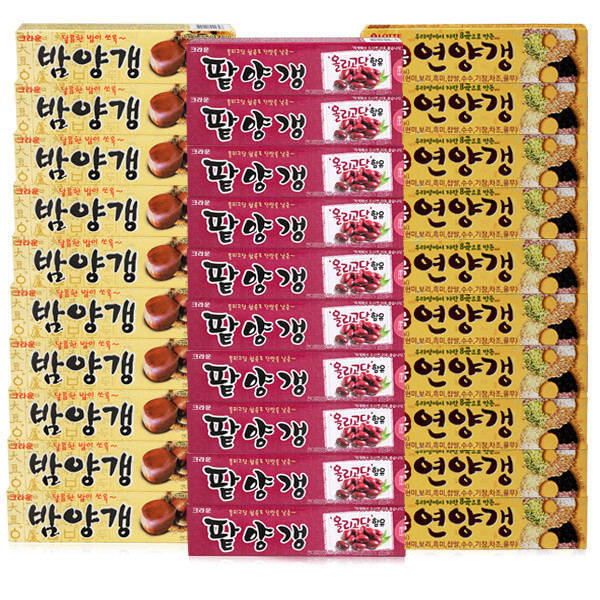 연양갱 크라운 롯데 해태 밤양갱 팥양갱