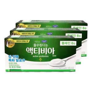 다논 <b>풀무원 다논</b> 액티비아 떠먹는 플레인 요거트 컵 24입