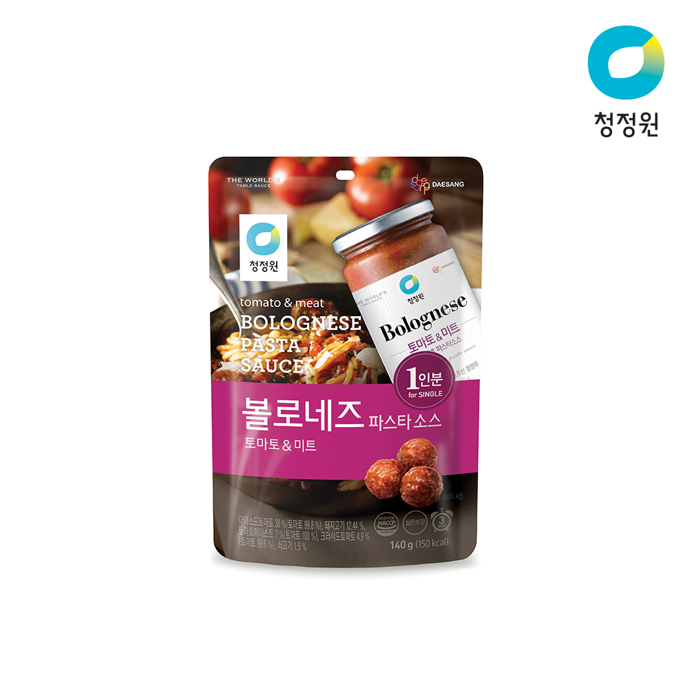 청정원 볼로네즈미트파스타소스 제품 이미지