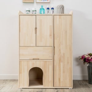 원목 수납옷장(특대) 반려견 하우스