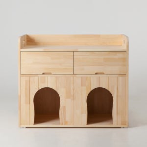 원목 트윈 반려견 하우스