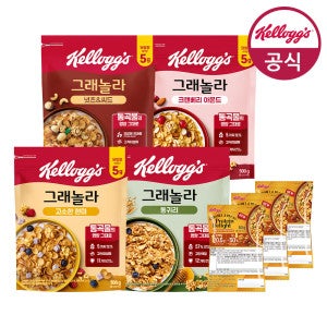 켈로그 켈로그 그래놀라 시리얼 500G  4종 1+1+1 총 3팩 골라담기 + 프로틴 그래놀라 150g