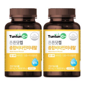 튼튼닷컴 종합비타민미네랄 (6개월분) x 2개 복합 21종 멀티비타민미네랄 / 건강기능식품