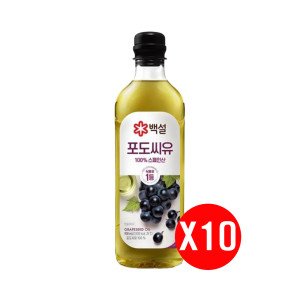 백설 CJ 백설 포도씨유 900ml 1개입 10개