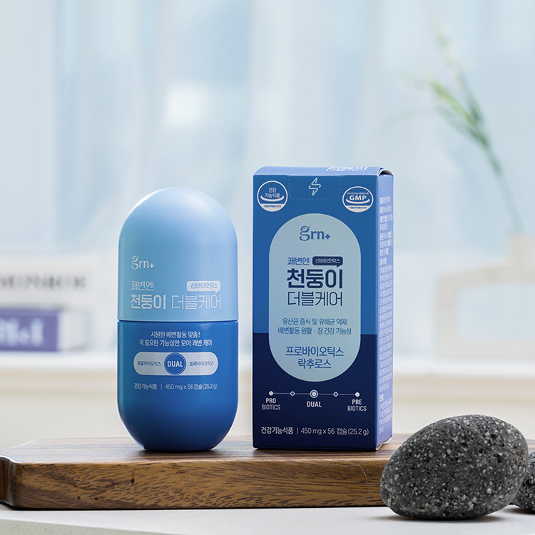 [<b>지알엔</b>] <b>쾌변</b>엔 천둥이 더블케어 2주 (56정)