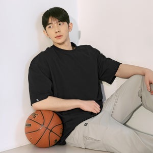 소프트 릴렉스 오버핏 맨즈 숏슬리브 반팔 무지