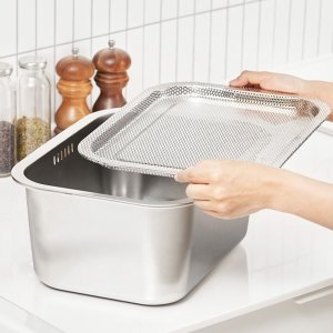 바겐슈타이거 스텐 사각 설거지통 트레이 채반 쟁반 싱크대거치대