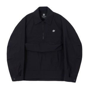 칼라파타르 나일론 타슬란 하프 집업 아노락 자켓 블랙 KB1JK1071MBK