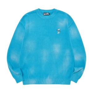 위캔더스 브러쉬 풀오버 니트 블루 WCL015