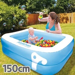 [보리보리]아라칸 에어쿠션풀150cm 아기 수영장 볼풀장 베란다 물빠짐구멍