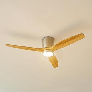 Lucande 유럽 명품 수입 고급조명 실링팬 Lucande LED 천장선풍기 파이파리, 니켈, DC, 조용함, 132cm