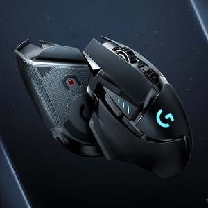 Logitech HERO 고성능 유선 게이밍 마우스 - 슬림한 블랙 컬러와 RGB 조명, 오른손잡이 디자인, USB 전원, 향상된 게이밍 경험을 위한 광학 기술