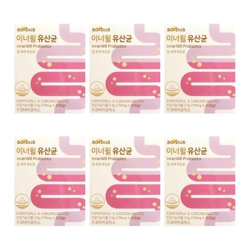 <b>소버스</b> 이너윌 유산균 질유래 소비스 <b>여성</b> <b>중년</b> 소바스 <b>여자</b> 6개 DJ