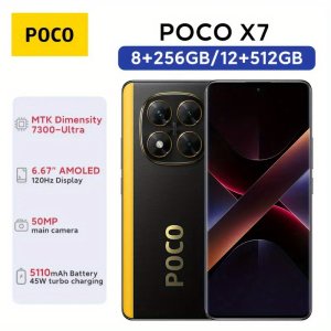 샤오미 포코 X7 5G (8+256GB) 글로벌 버전, OIS 탑재 50MP 메인 카메라, 5110mAh 배터리, 충전기 미포함
