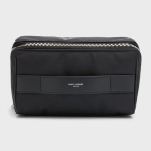 생로랑 남성 나일론 토일레트리 파우치 Mens Nylon Toiletry Pouch prod260770143NERO