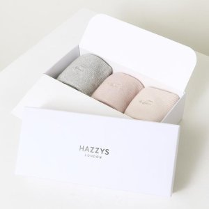 헤지스 액세서리 선물추천 Online Limited 퍼피자수 여성 중목 양말 3종 세트 HISS5E005G1