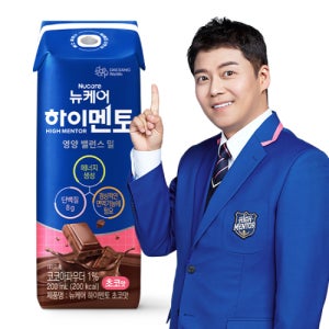 [본사공식몰] 뉴케어 하이멘토 초코맛 200ml (24팩) 대상웰라이프 영양식 아침 식사대용 음료 탄단지 밸런스 청소년 균형영양식 공부체력