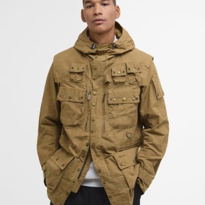 [바버] [BEST SALE][Barbour X Tokihito] 남성 베이지 Field Utility 캐주얼 자켓 URJU5E002K2