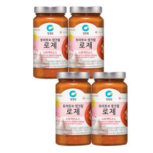 청정원 로제 스파게티소스 600g x 4개