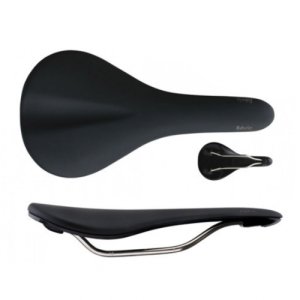 FABRIC SCOOP FLAT RACE BLK/WHT (패브릭 스쿱 플랫 레이스 자전거 안장)