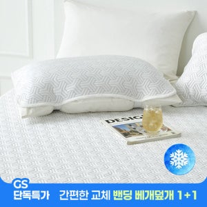 [+5%더블쿠폰][NEW디자인 추가][애끌리아] 3중직 HR 밴딩 냉감 베개덮개 2장(50X70)