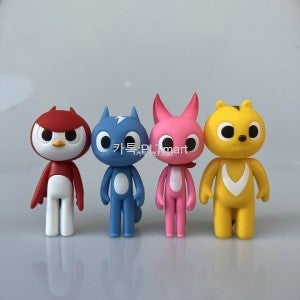미니특공대 4종세트 미니 피규어 인형 변신 로봇완구 볼트 새미 루시 맥스 10cm
