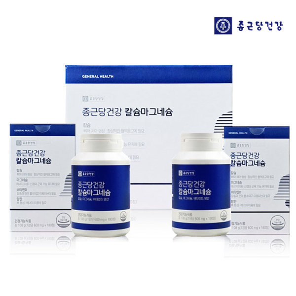 종근당건강 칼슘 마그네슘 6개월 망간 비타민D 칼슘제 4중복합기능