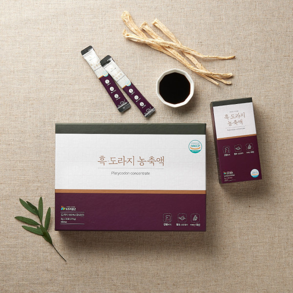 <b>도라지청년</b> 서민갑부 흑 <b>도라지농축액</b> 스틱 270g 기침 가래 <b>도라지</b>100% 부모님 명절선물