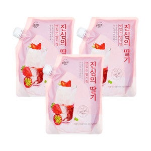 복음자리 복음자리 진심의 딸기 1kg x 3개 (3kg) 카페 딸기청  아이스박스 포장