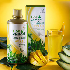 <b>하이알로에 알로에겔</b> 1kg 망고맛 면역력증진  유기농 멕시코산