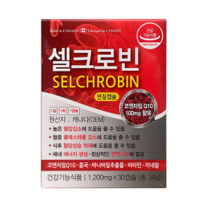 (주)<b>피디에이치아이엔씨</b> 셀크로빈 30캡슐 코엔자임Q10
