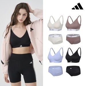 [아디다스](25SS) 아디다스 에어로 스트레치 브라팬티 4세트 패키지