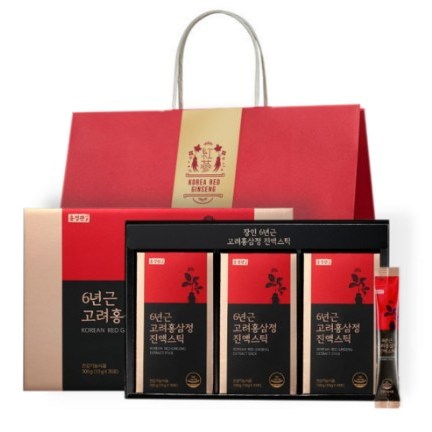 <b>홍정관</b>장인 6년근 고려<b>홍삼</b>정 프리미엄스틱 + 쇼핑백  10ml  120개