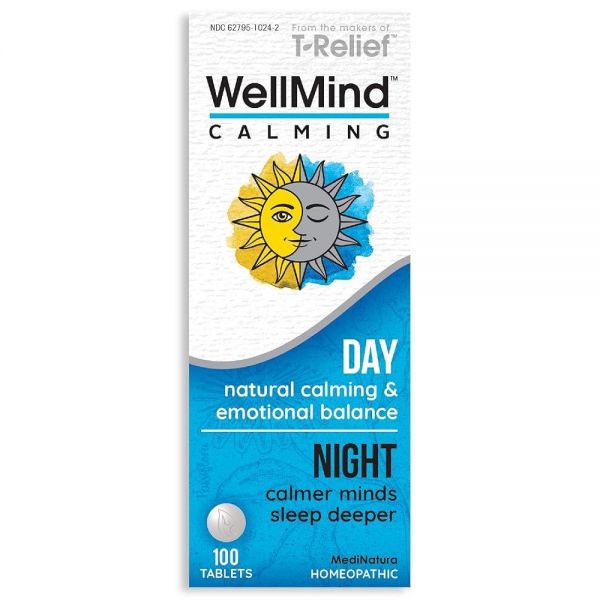 <b>MediNatura</b> WellMind 천연 진정 요법은 <b>스트레스</b> 긴장 및 신경 완화에 도움이 됩니다 - 10가지 동종 요법 진정 식물성 성분이 여성 및 남성을 위한 불안을 진정  1