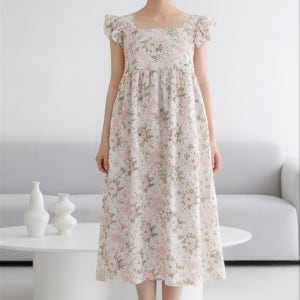 어깨프릴 면 실내복 원피스, 포에버마리