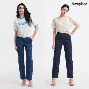 셈플리체 핫썸머 쿨 데님 팬츠 2종 여성용 TV상품