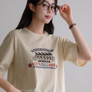 레츠 오가닉 반팔 티셔츠[프린팅반팔,반팔티셔츠,반팔,여름반팔,티셔츠]
