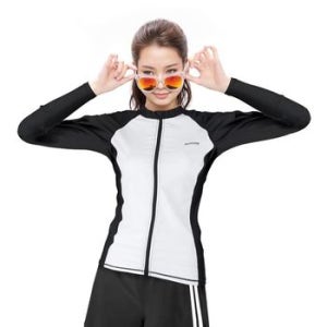 쿠기 여성 비치웨어 집업 래쉬가드 KF-S9521