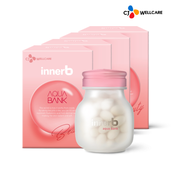 <b>CJ웰케어</b> 이너비 아쿠아뱅크 <b>히알루론산</b> 4박스/16주분