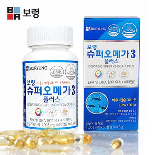 보령 슈퍼<b>오메가3 플러스</b> (60캡슐)