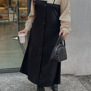 [EVELLET]퓨에스 셔츠 뷔스티에 원피스