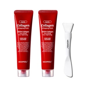 [메디필] 레드 락토 콜라겐 랩핑 마스크 70ml 2개 + 전용브러쉬