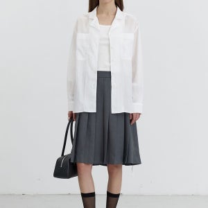 [던스트] SILKY BELTED BLOUSE
