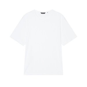 [헤지스]  HAZZYS 남성 화이트 단색 면혼방 반팔 티셔츠 HZTS3B892WT