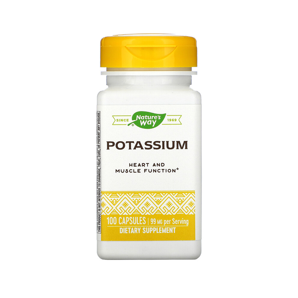 네이쳐스웨이 포타슘 칼륨 99 mg 100 캡슐  1개  100정