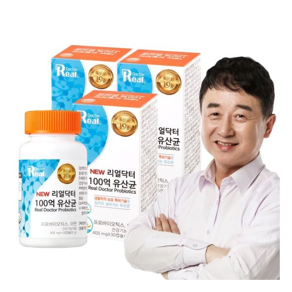 리얼닥터 포스트바이오틱스 100억 유산균 400mgX30캡슐 3개  30정